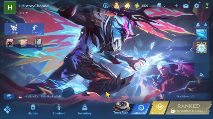 Hero 7 |Starter with Legend Skin Selection Chest(Di Renjie,Angela,Yao,Skin Fragment 16)|Check SS(HOK1913)