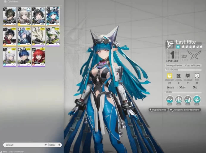 Asia LVL 2 | Fresh Starter + 1 Meta SSR (Last Rite) + 4 SR Character + 1 Weapon B6 |Skip Tutorial| GrypLink| (END832)