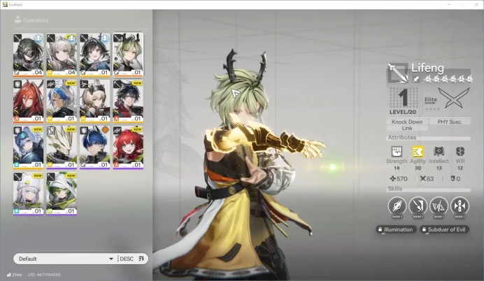Asia Lv 2 | Fresh Starter 2 SSR (Lifeng,Ember) + 6 SR Character | Female MC |Log Gryplink | Take Mail | Check SS (END835)