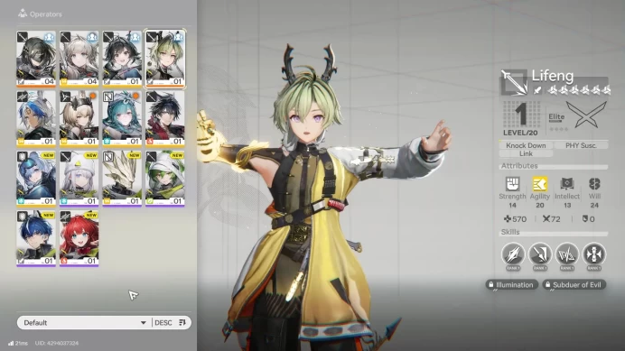 Asia LVL 2 | Fresh Starter + Lifeng + 7 SR Character + Former Finery|Skip Tutorial| Male MC | GrypLink| (END886)