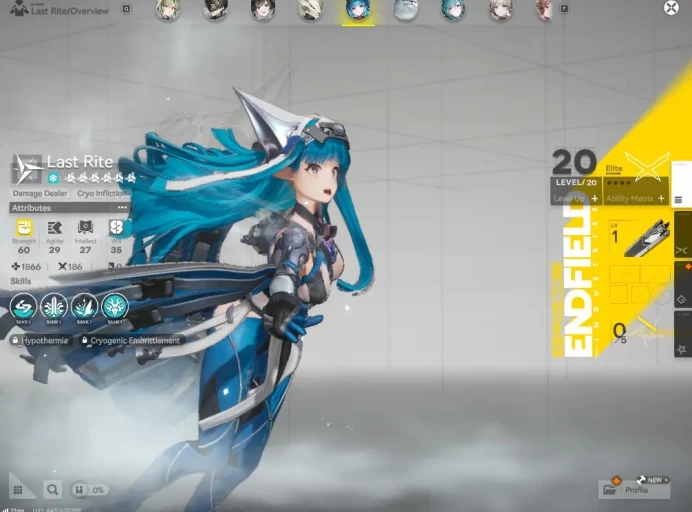 Asia LVL 9 | Fresh Starter + 3 Meta SSR (Last Rite + Lifeng P1 + Ardelia) + 9 SR Character |Skip Tutorial| GrypLink| (END889)