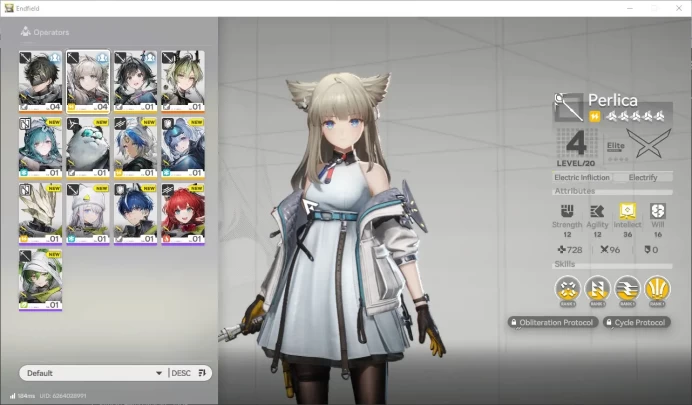 ASIA Lv 2 | Fresh Starter Meta SSR Liveng + 6 SR (Perlica,Xaihi,Arclight,etc) |Female MC| GrypLink| Take Mail| Check SS (END937)