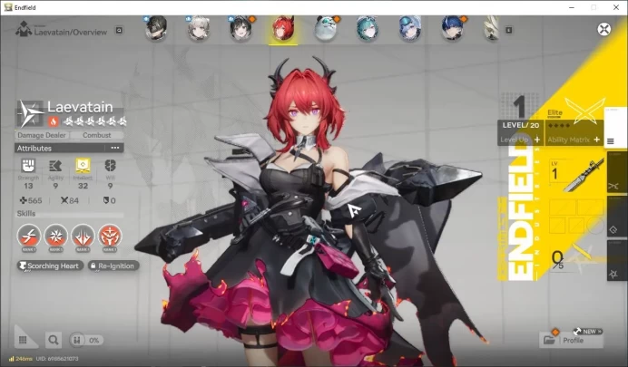NA/EU Lv2|StarterDay2|Meta SSR Solo Laevatain+3SR (xaihi)|3 SR WP|Male MC|Gryphlink|Take Mail|CheckSS(END1369)