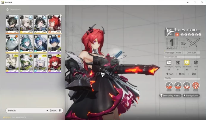 NA/EU Lv2|StarterDay2|Meta SSR Solo Laevatain+3SR (xaihi)|3 SR WP|Male MC|Gryphlink|Take Mail|CheckSS(END1369)