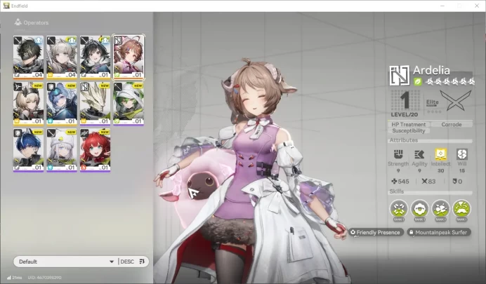 ASIA|  Fresh Starter | Ardelia + 5 SR Character (Avywenna, Snowshine, Chen, Etc) |Skip Tutorial| GrypLink||(END942)