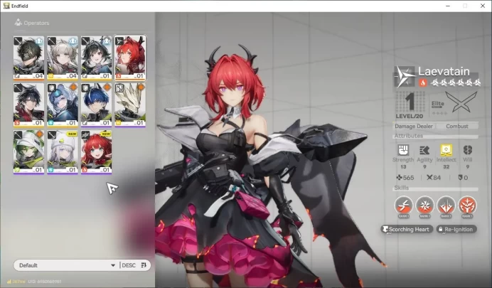 NA/EU Lv2|StarterDay2|Meta SSR Solo Laevatain+2 SR Operators(Wulfguard)|2SR WP|Male MC|Gryphlink|Take Mail|CheckSS(END1368)