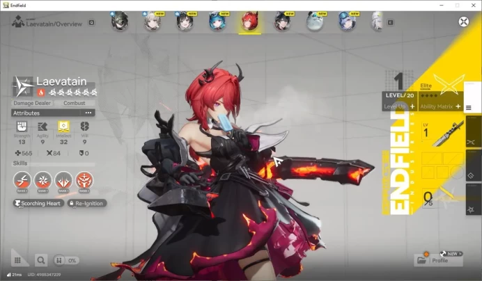 Asia | LVL 2| Day 1 Fresh Starter Starter + Meta 2 SSR (Laevatain,Last Rite) + 5 SR + 6 B5 Weapon| GryphLink |Check SS(END951)