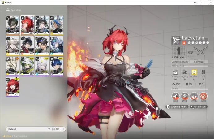NA/EU Lv2|Day 1 Login|1 Meta SSR (Laevatain)+6SR Operators|Male MC|GrypLink|Take Mail|CheckSS (END1363)