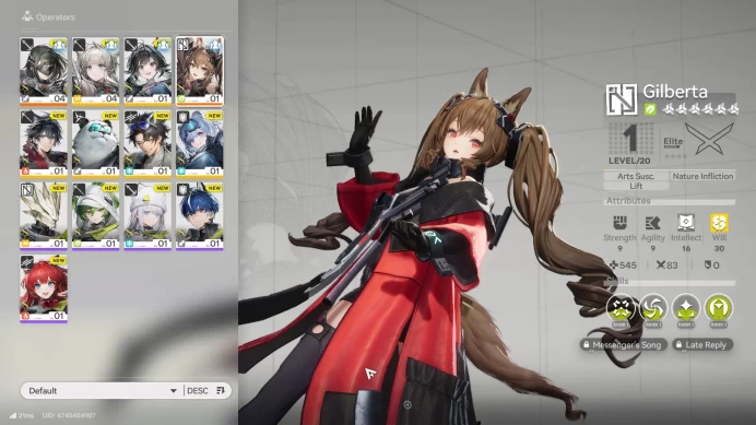 Asia Lv 2|Fresh Starter Gilberta + 6 SR Character|MC Female| Take Mail| Check SS (END964)