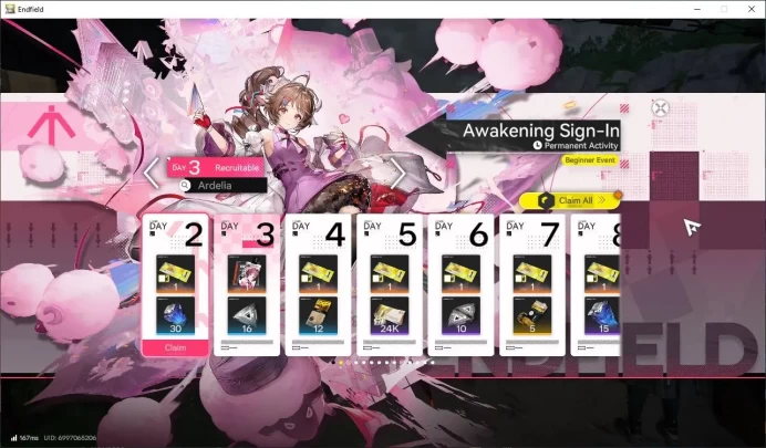 NA/EU | LVL 2|Fresh Starter | 3 SSR [Laevatain,Ember,Last Rite] + 5 SR + 1 B6 Weapon|Skip Tutorial| GryphLink |Check SS(END990)