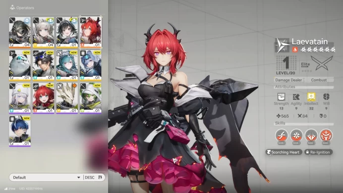 Asia Lv 2 Day 1 | Fresh Starter Laevatain + 6SR Character + W6 White Night Nova|GrypLink|Take Mail|Check SS (END998)