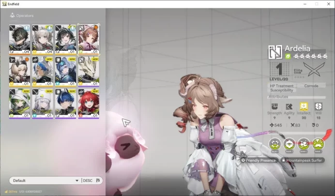 NA/EU Lv2 |Starter|1 SSR (Ardelia)+5SR Operators|3 5*WP|Male|GrypLink|Take Mail| SS (END1348)