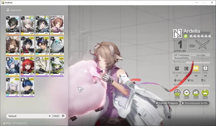 NA/EU Lv2|860 Arsenal|2SSR (Gilberta,Ardelia)+6SR Operators|2 6*+3 5*WP|Male|GrypLink|Take Mail| SS (END1346)