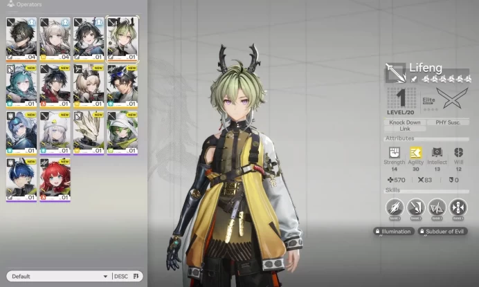 NA/EU lv 2 day 1 | Fresh starter Lifeng + 7 SR Character |Male MC|Gryphlink|(END1345)