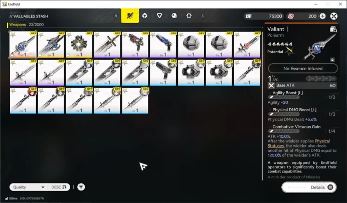 NA/EU Lv2|1640 Arsenal|1SSR (Lifeng)+5SR Operators|1 6*+2 5*WP|Female|GrypLink|Take Mail| SS (END1326)