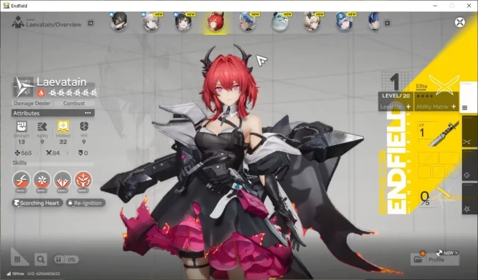 NA/EU LVL2|Day2 Login|MetaSSR Solo Laevatain + 6SR Operators|Log Gryplink|Take Mail|CheckSS(END1036)