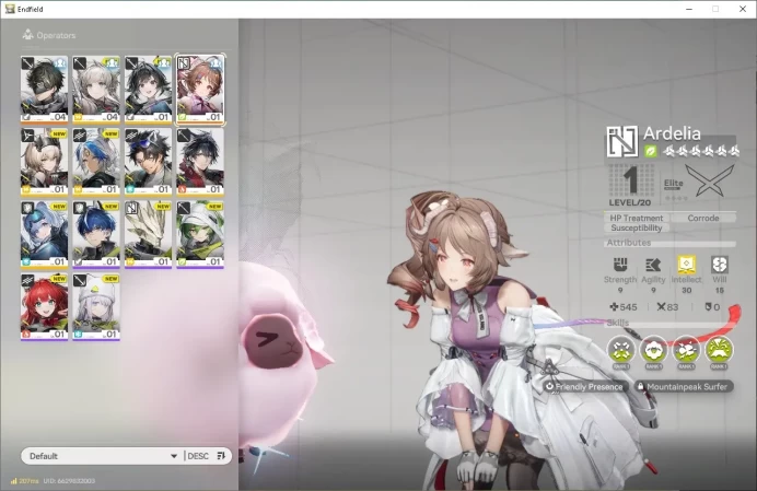 NA/EU|Fresh Starter + Meta SSR Ardelia + 5 SR (Perlica P2, etc)|3 SR Weapon|1 HH,Skip Tutorial|GrypLink|(END1311)