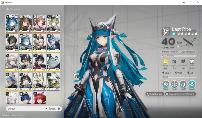 Asia Lv28|3820 Arsenal|4SSR(Last Rite,Gilberta,Ardelia,Lifeng)+9SR Operators|3 6*+15 5*WP|Male|GrypLink|Take Mail| SS (END1307)