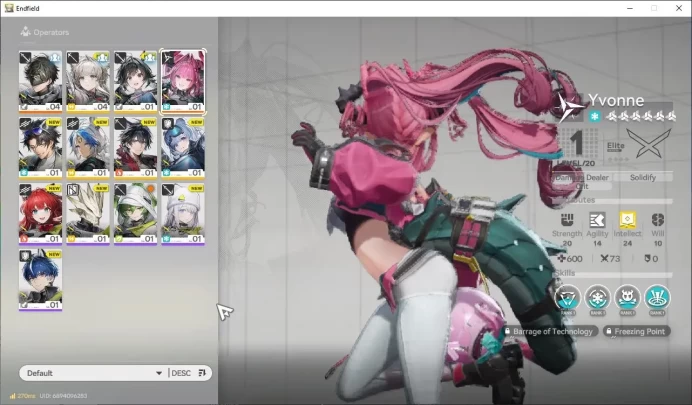 NA/EU Lv2| Day 3| 1 SSR (Yvonne)+ 6 SR Operators|4 5* WP|Male MC|GrypLink|Take Mail|CheckSS (END1303)
