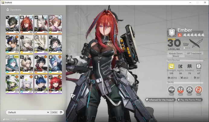 Asia Lv15|2260 Arsenal|3SSR (Ardelia,Ember,Pogranichnik)+7SR Operators|3 6*+8 5* WP|Male MC|GrypLink|Take Mail|CheckSS(END1302)