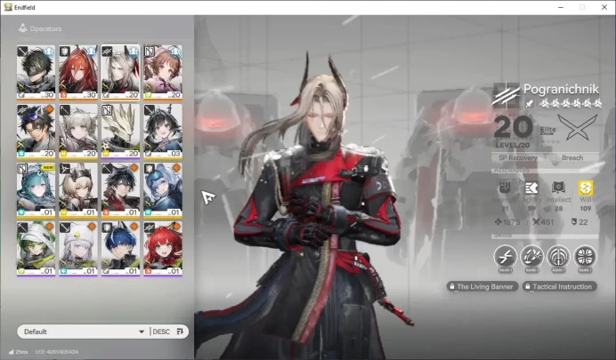 Asia Lv15|2260 Arsenal|3SSR (Ardelia,Ember,Pogranichnik)+7SR Operators|3 6*+8 5* WP|Male MC|GrypLink|Take Mail|CheckSS(END1302)