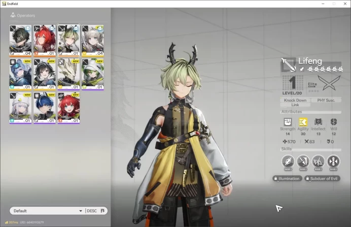 NA/EU Level 2 | Meta Starter 2 SSR Laevatain, Lifeng, 3 SSR Weapon |2200 Oberyl |Log GryphLink|(END1289)