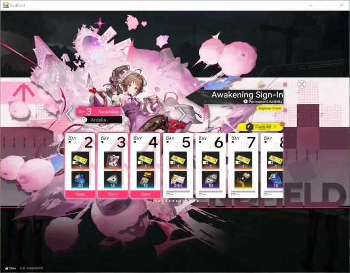 Asia Lv 2 |Fresh Starter Meta SSR (Last Rite,Pogranichnik)+ 6 SR Character ,Day 1|MC Female|GrypLink|Take Mail|Check SS(END1107)