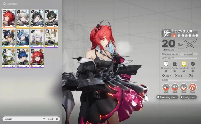 NA/EU Lv 4 |Laevatain + 4 SR Character + 1 Weapon B6|Male MC|GrypLink|Take Mail|Check SS(END1118)