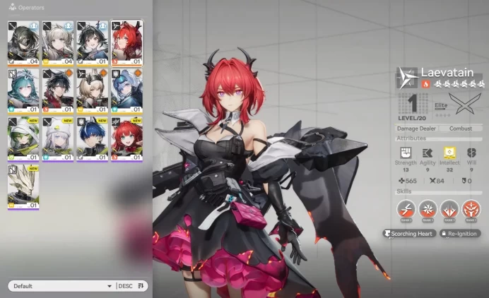 NA/EU Lv2 Day 1| Fresh Starter Laevatain + 6 SR Characters | Female MC |GrypLink |Take Mail| SS (END1139)