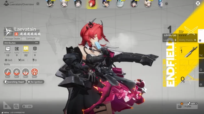 NA/EU LVL 2 | Fresh Starter + 1 Meta SSR (Laevatain) + 7 SR Character |Skip Tutorial| GrypLink| (END1256)
