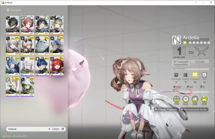 NA/EU|Fresh Starter + Meta SSR Lifeng, Ardelia + 6 SR Character|2 SSR + 3 SR Weapon|Skip Tutorial|GrypLink|(END1247)