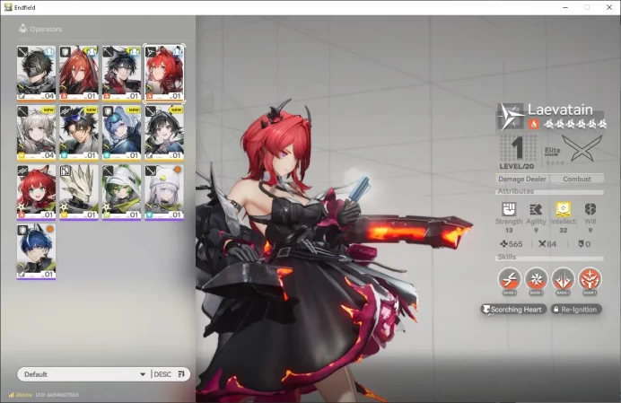 NA/EU|Fresh Starter + Meta SSR Laevatain, Ember + 5 SR Character|Former Finery + 4 SR Weapon|Skip Tutorial|GrypLink(END1238)