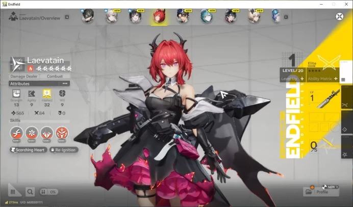 NA/EU Lv2|Day2|Meta SSR Laevatain+5SR Operators|1 6* Wp|male Mc|GrypLink|Take Mail|CheckSS(END1161)