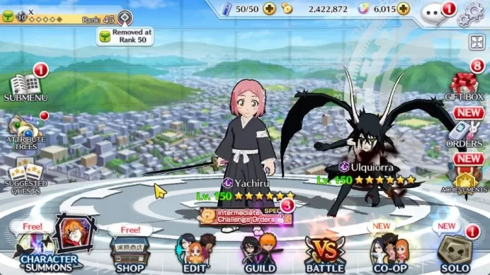 [GLOBAL]6K Orbs+Fresh All Story|Yachiru TYBW25,Ulquiorra Crescent,Halibel Unleashed,As Nodt TYBW23,Etc|CE ON|Klab ID(BBS2619)