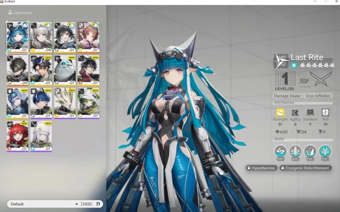 ASIA| Fresh Starter | SSR Meta Last Rite & Ardelia + 6 SR Character |Skip Tutorial|GryphLine| (END1217)