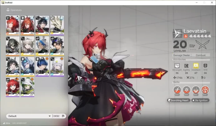 Asia Lv2 |Starter| 2SSR (Laevatain,Ember)+6SR Operators|1 6*+5 5* Wp|Male Mc|GrypLink|Take Mail|Check SS (END1186)
