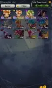 Lv 207 | 3 UL (Saiyan Goku, Super Vegeta, Saiyan Broly) | Full Access | Android/IOS | Check SS (DBL703)