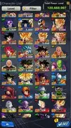 Lv 127 | 4 UL (SS Goku, SS2 Gohan (Youth), SS Gogeta, Shenron) + 9 LL |Full Access| Android/IOS | Check SS (DBL707)