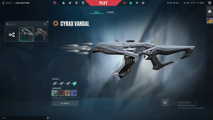 【Eu/Tuk】7k VP Spent | CYRAX Vandal | VCT x SEN/FNC Classic | Platinum | 28 Level | 445 VP Free | Data Changeable | Full Access | Instant Deliver