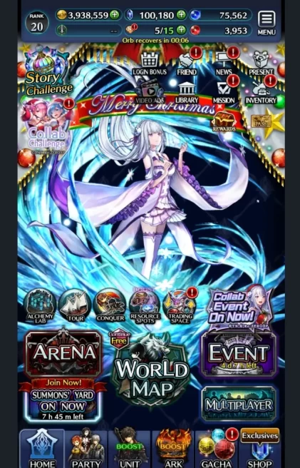 Global|Rank 20| 100k Crystal + Collab Re:Zero + Other Units|Many Resource|Code Only|Check SS(LC788)