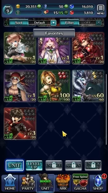 GLOBAL|Rank 9|Top Tier Unit [Emperor Lonardo,Arkh King of Dragon,Goddess Lilaha]|7 SSR Ark|Code Only(LC1215)