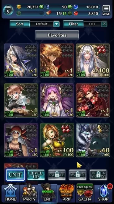 GLOBAL|Rank 9|Top Tier Unit [Emperor Lonardo,Arkh King of Dragon,Goddess Lilaha]|7 SSR Ark|Code Only(LC1215)
