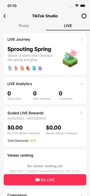 Instanly Delivery/28K Real Followers+490K Real Likes/ Tiktok Shop For Creator/ Live Stream/ Full Access