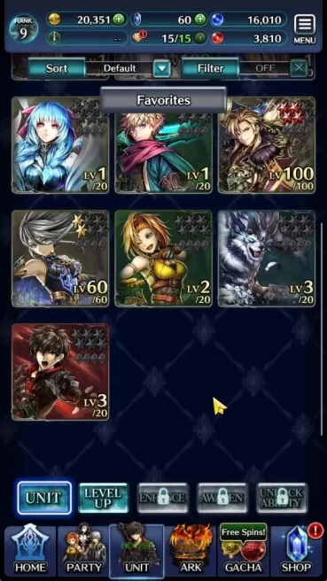 GLOBAL|Rank 9|Top Tier Unit [Arkh King of Dragon,Goddess Lilaha,Lenius]|1 UR Ark|Code Only(LC1211)