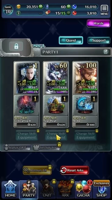 Global|Starter Rank 10 |Vergil,GH Adel,MB Rei,Etc|1 LR Ark [NU Urizen]+ 5 SSR Ark|Code Only|Check SS(LC929)