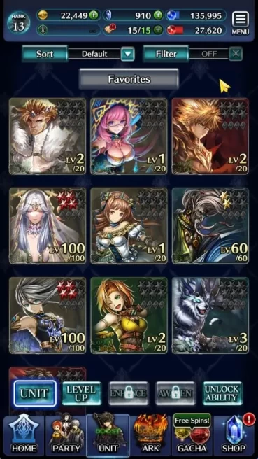 GLOBAL|Rank 13|Top Tier Unit [Kanon of the Three Sages,Arkh King of Dragon,Goddess Lilaha]|1 UR Ark|Code Only(LC1210)