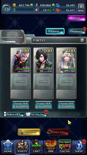 Global|Rank 22|100k Crystal| V,Nero tYK,SM Sera,Etc |1 UR (ToGApropolika) + 15 SSR Ark|Code Only|Check SS(LC981)