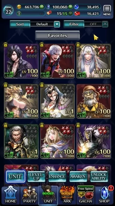 Global|Rank 22|100k Crystal| V,Nero tYK,SM Sera,Etc |1 UR (ToGApropolika) + 15 SSR Ark|Code Only|Check SS(LC981)