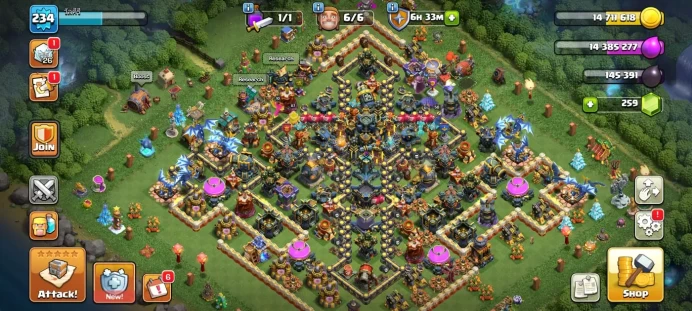 Town hall 17 Xp 234, 3 equipment epic max, 22/24 equipment common max,C6106