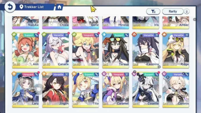 GLOBAL Lv27| 4 SSR 1 Limit (NazukaT3), Chixia, Gerie, Minova, etc |Selector ON |5 SSR Disc| Yostar|Check SS (SSR950)